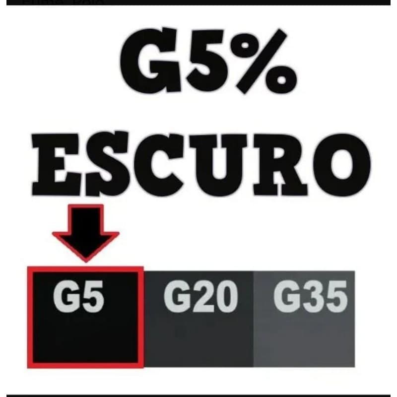 Insul filme G5 - 1m X 50 cm, bobina insulfilme fumê, metrô, para automóveis, janelas, box, sacadas e outros