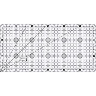 Régua 15x30 Patchwork Desenho Corte Costura -  Acrílico 30x15