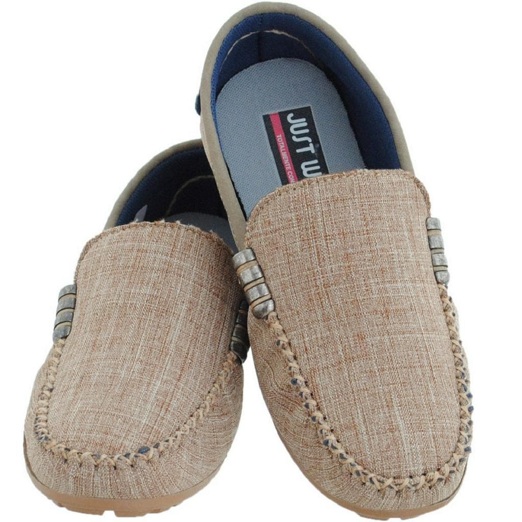 Sapato Mocassim Infantil Masculino Confortável cor Palha