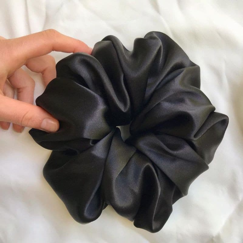 Scrunchie Cetim Gigante Frufru tendência da moda elástico amarrador de cabelo