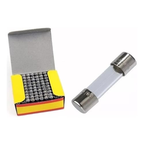 Kit 100 Peças - Fusível Vidro Pequeno 5x20 10A