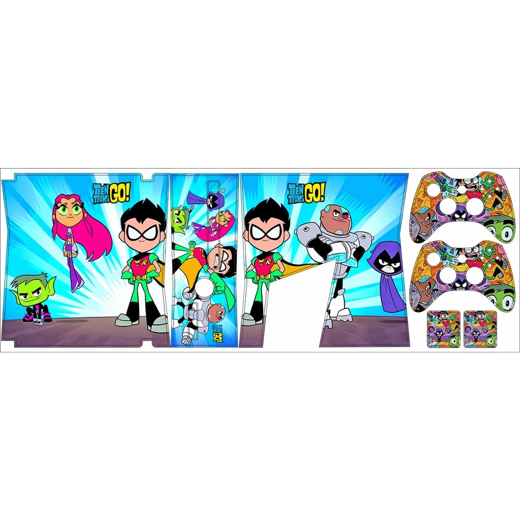 Skin Adesiva Xbox 360 Slim - Teen Titans Go!