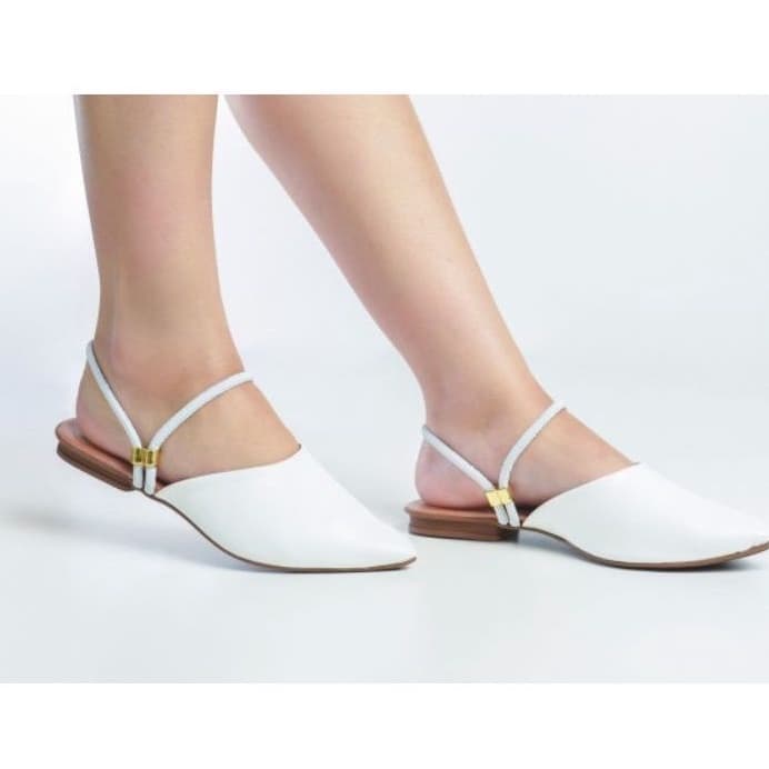 Mule 2 em 1 Sapato Sandália Rasteira Sapatilha Bico Fino Ajustável