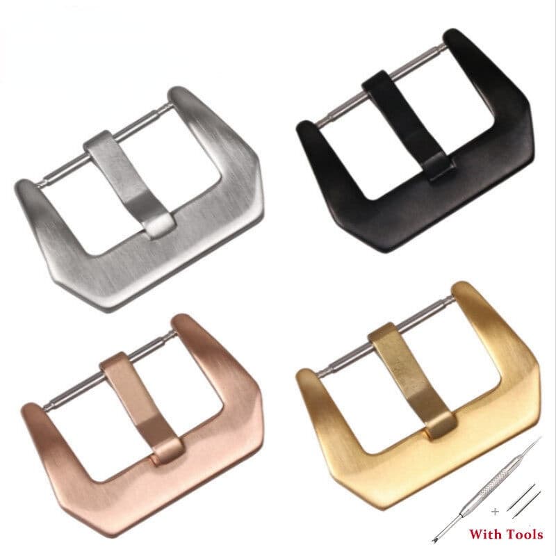 High Quality Wristwatch Frosting Buckle Stainless Steel Simple Practical Watch Band Buckle 16mm 18mm 20mm 22mm 24mm 26mm