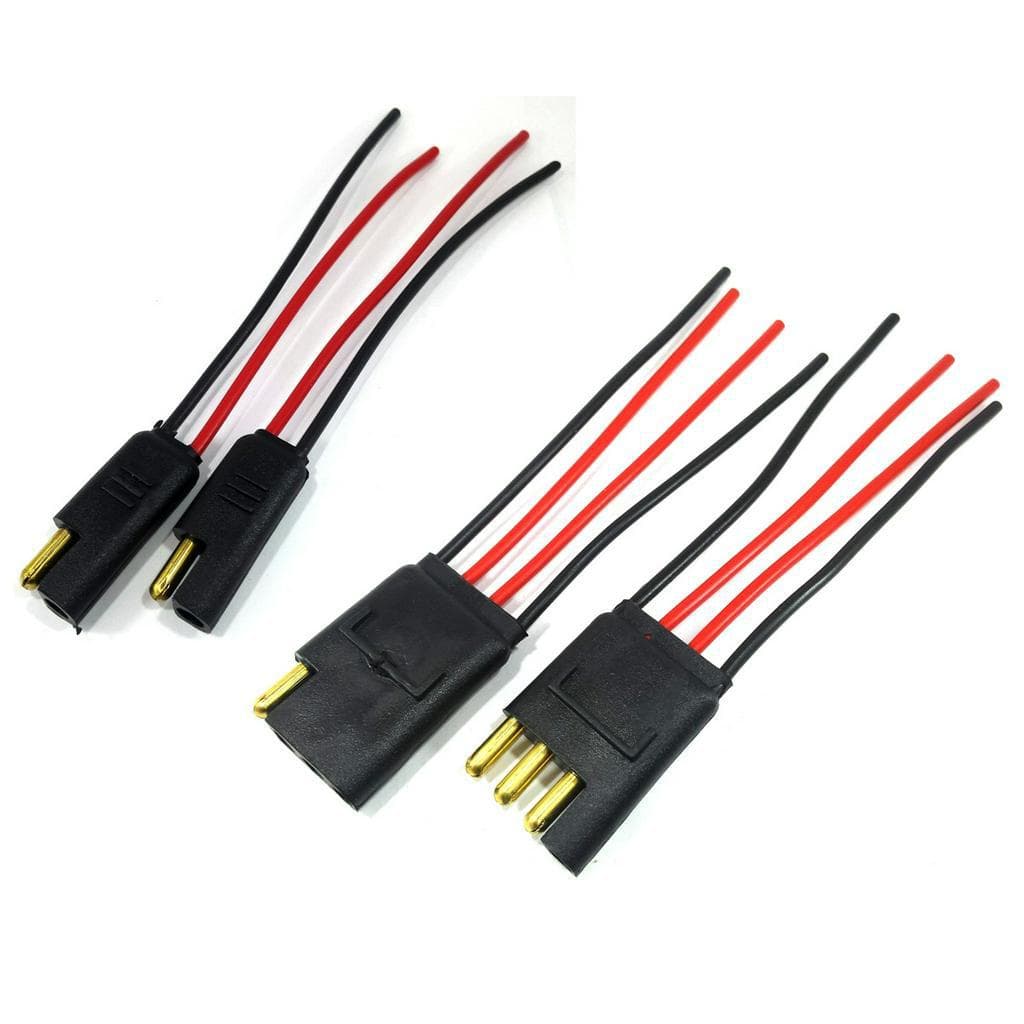 3 Pares Conector 2 Vias e 1 Par Conectores 4 Vias Fio 1,5mm