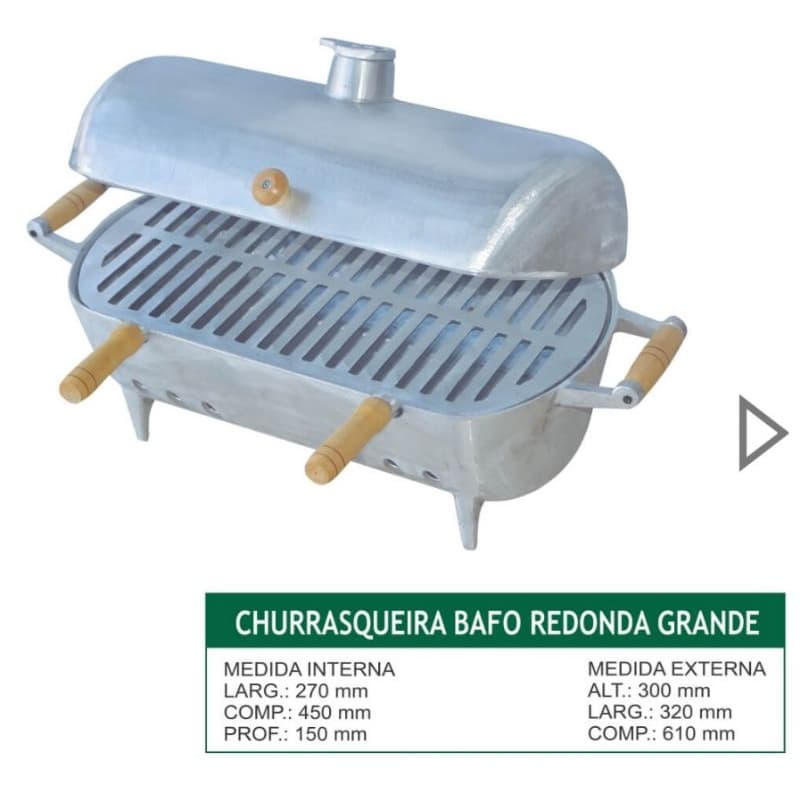 churrasqueira a bafo grande