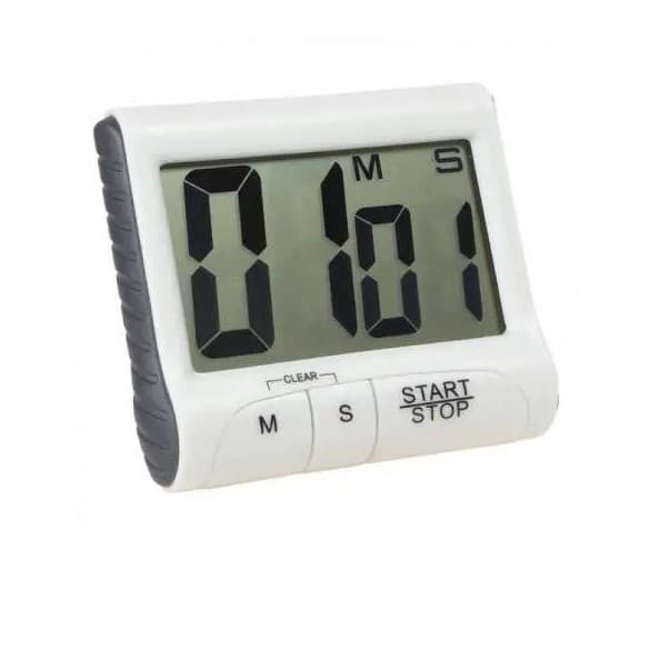 Timer para cozinha ou cronômetro para academia digital com imã, display LCD, digito grande