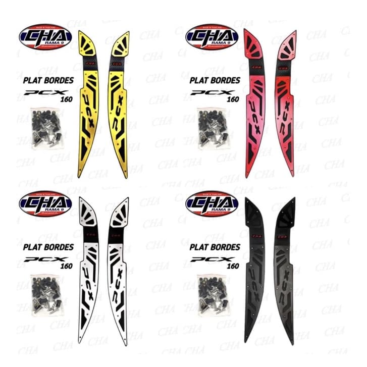 Todos Os Novos Apoios Para Pés Pcx 160 Ouro Vermelho Azul 2021 Importação Cnc Completa