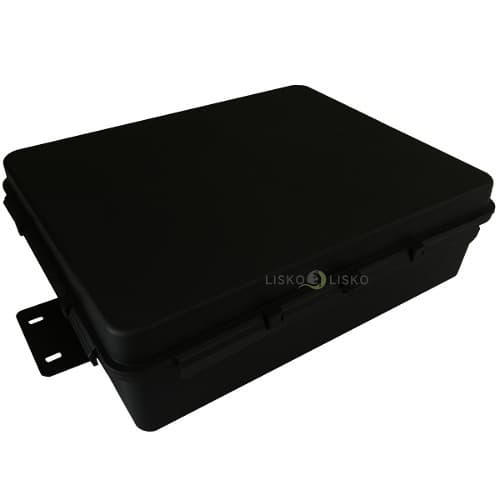 Kit 4 Caixa Hermética Preta 25x20x8 Instalação Externa Poste