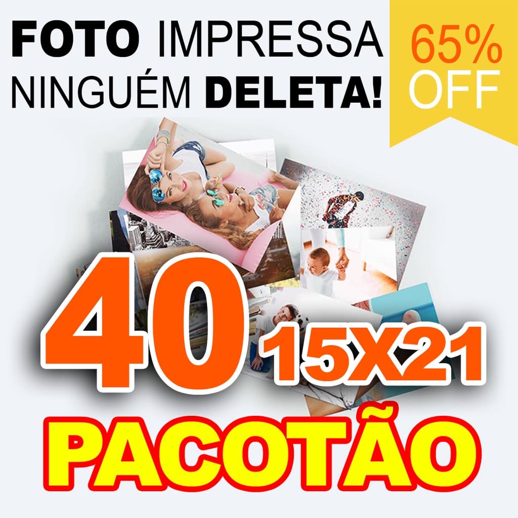 Impressão /Revelação de 40  Fotos 15x21  Decoração Entrega Rápida Pacote Economico Com Qualidade.