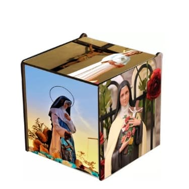 Caixa de Presente Religiosa em MDF Personalizada Exclusiva - Santos de Deus