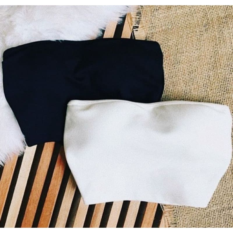 Top Faixa  Cropped Feminino Tomara Que Caia Moda Blgueira Sem Alça