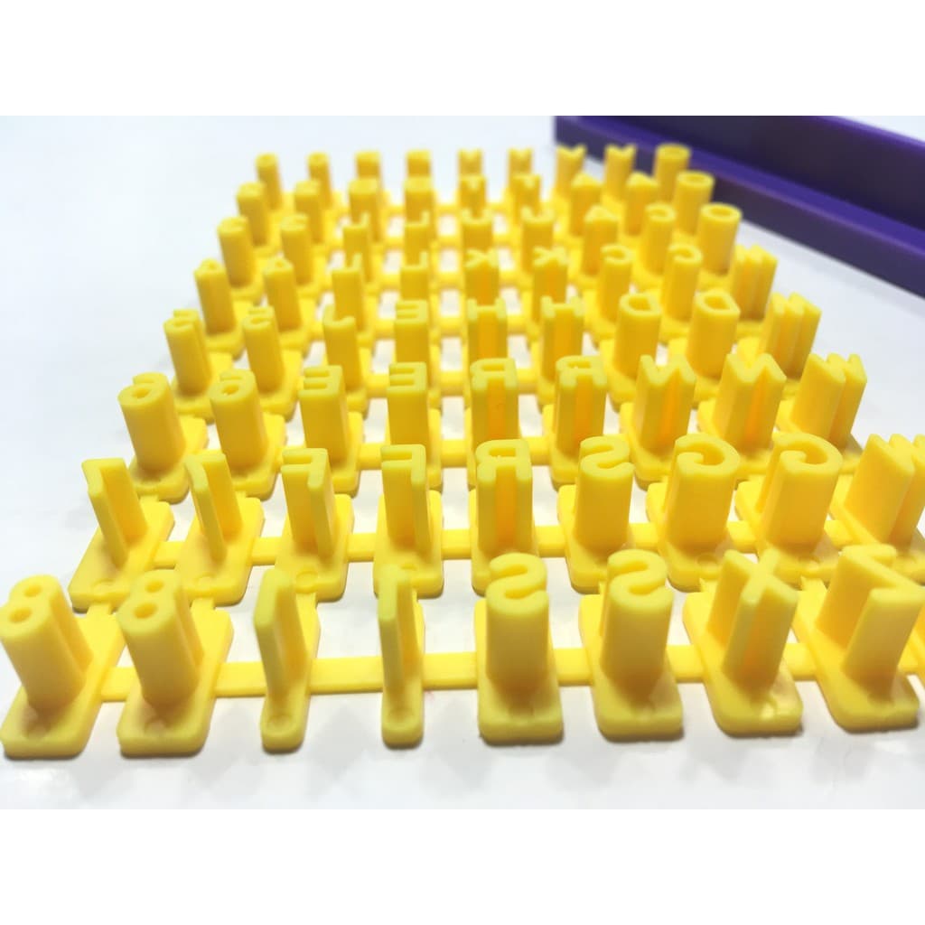 Carimbo Mini Marcador Numero Letra Pasta Americana Biscuit