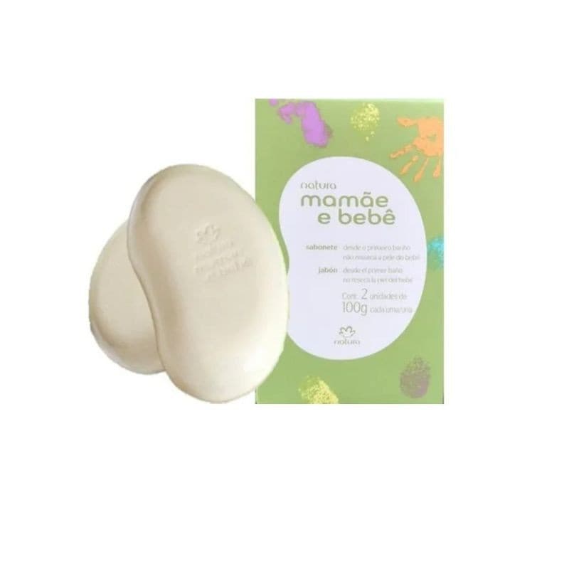 2 SABONETE NATURA MAMÃE BEBE  DE 100GRAMAS