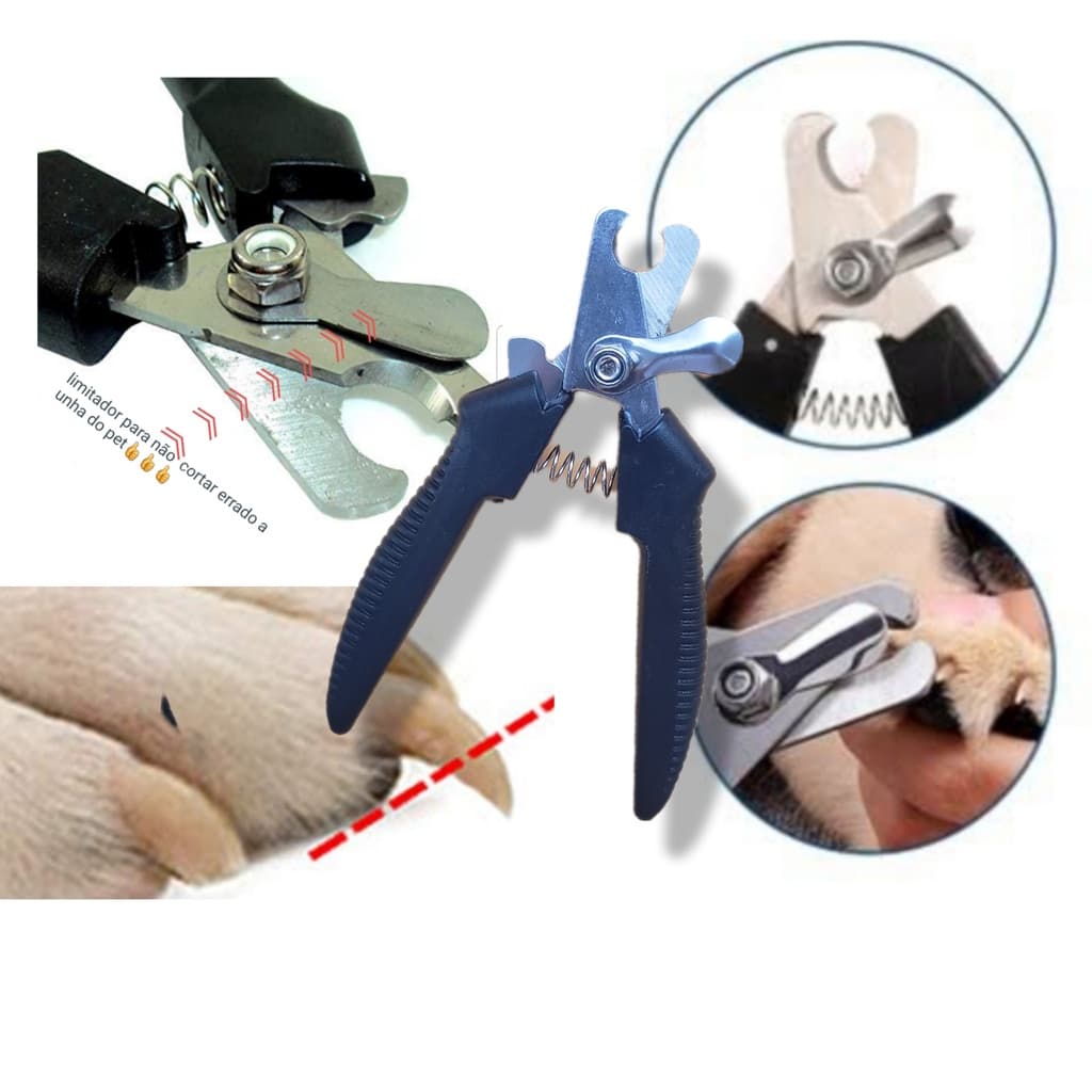 Alicate cortador de Unha Pet Cães e Gatos Pequeno e Médio Porte