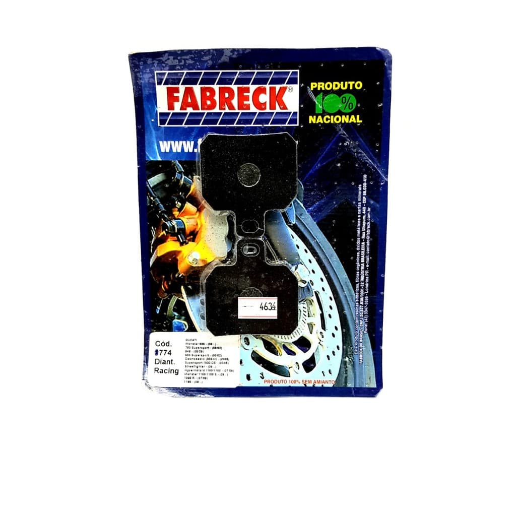 Pastilha De Freio Traseira Ducatti 749 R 2004/2006
