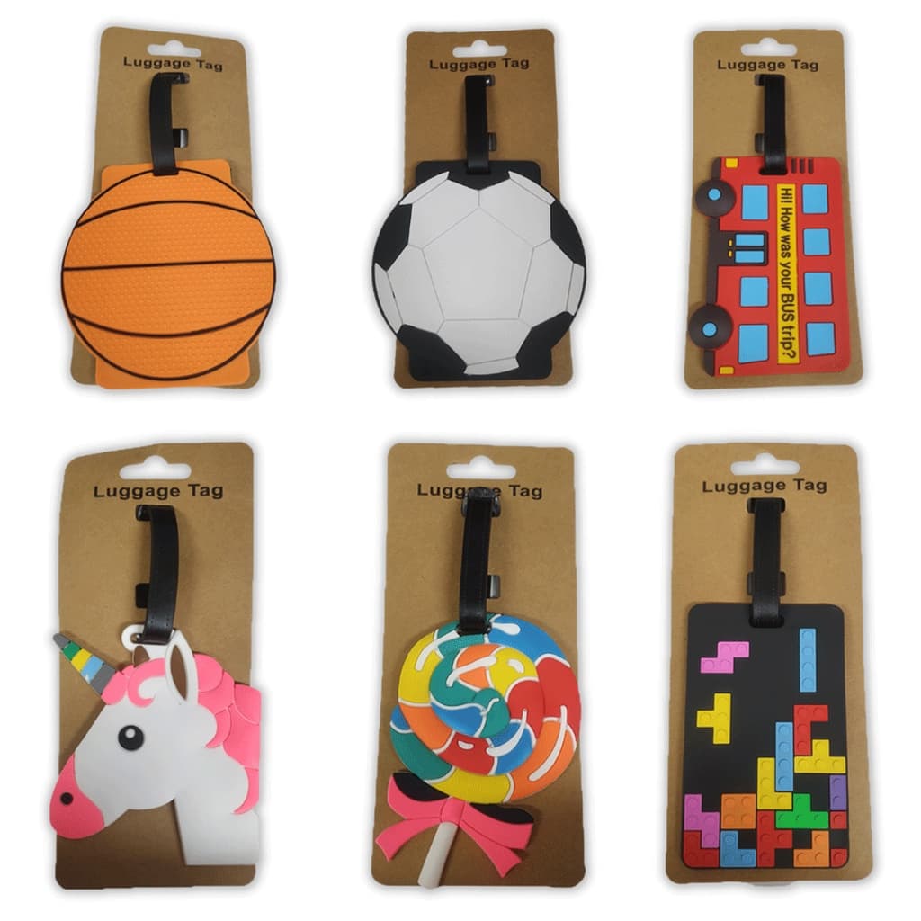 2 Unidades Luggage Tag - Identificador de bagagem, bolsas, malas, mochilas - 1Un