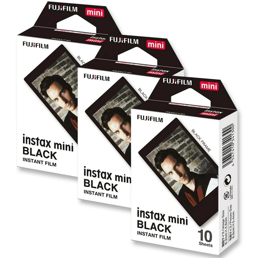 Filme Instantâneo Instax Mini Black Fujifilm - 30 Fotos Original com Nota Fiscal