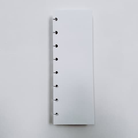 Refil Fit Caderno de Discos Branco/liso