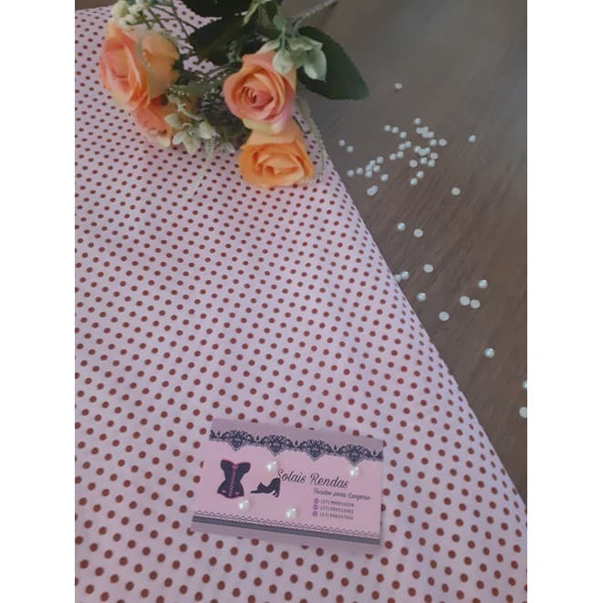 tecido de liganete de poá  estampada de bolinhas lindo para camisolas e artesanato