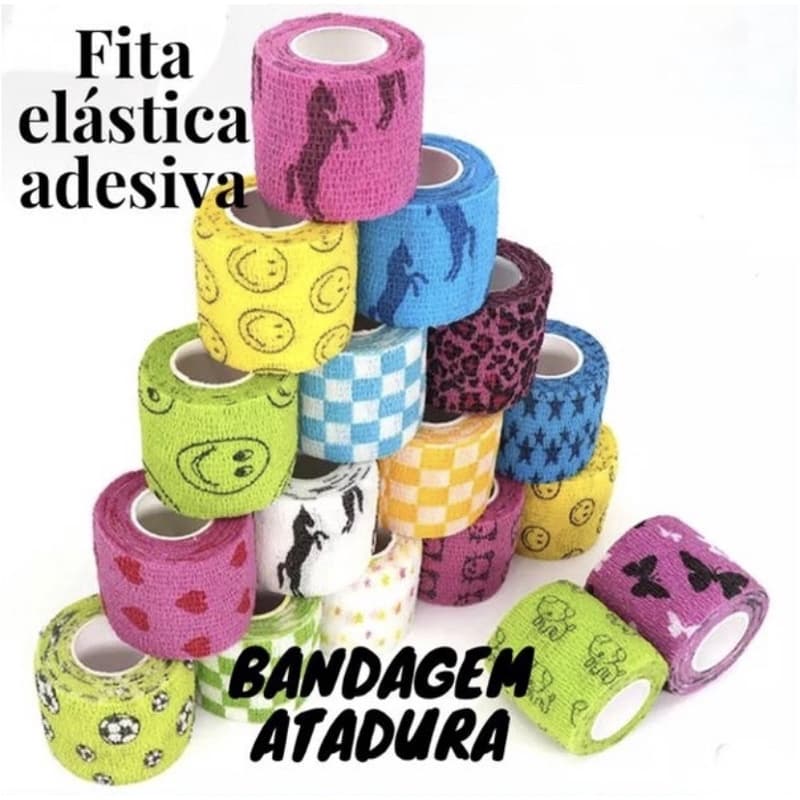 Fita Elástica estampada Bandagem