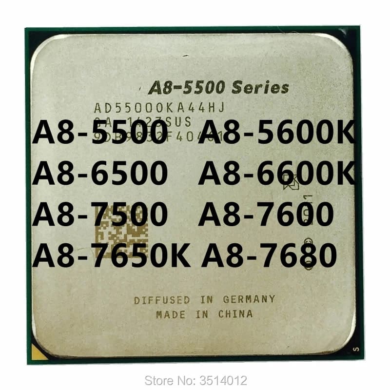 A8-5500 A8-5600K A8-6500 A8-6600K A8-7500 A8-7600 A8-7650K Soquete FM2 Processador CPU