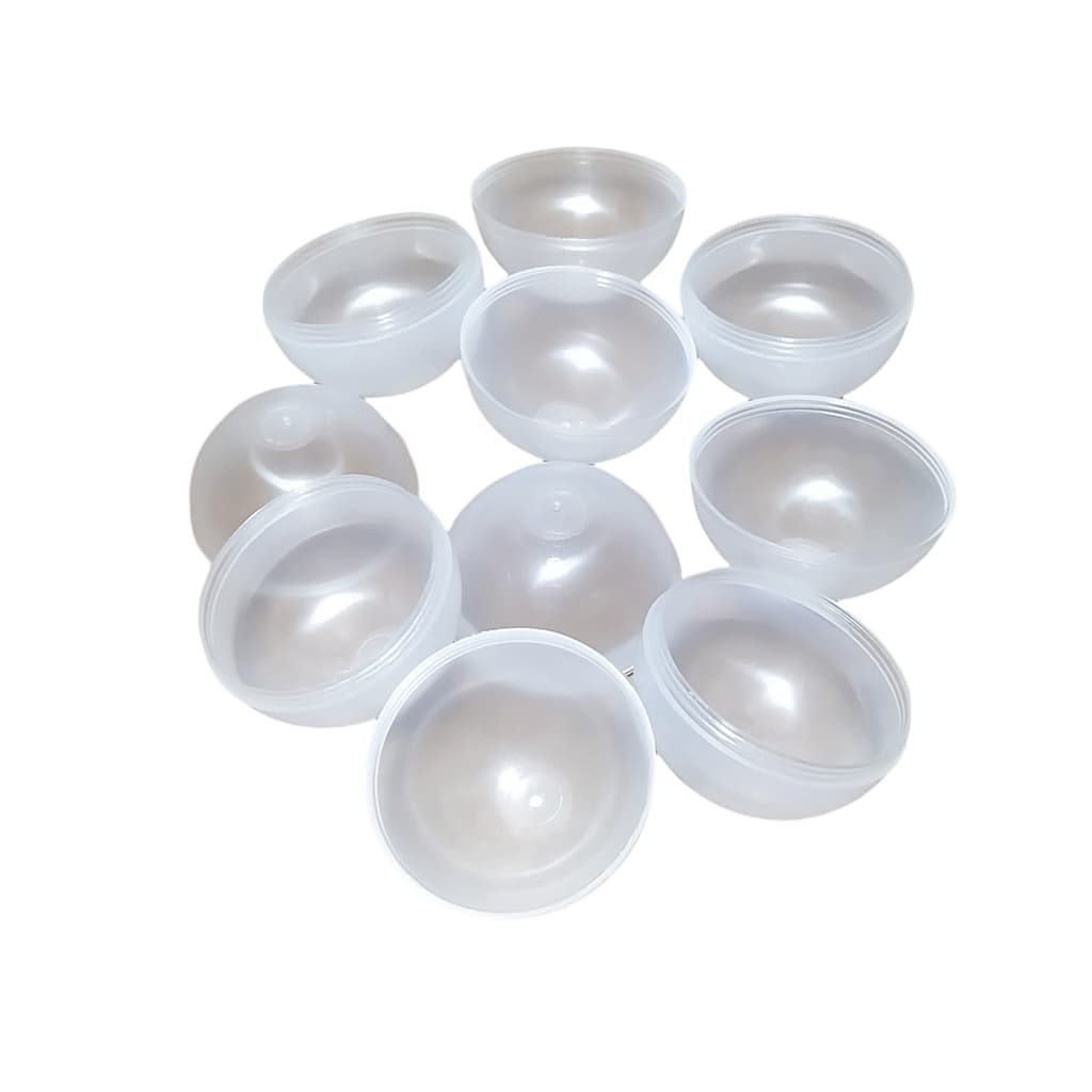 Cápsulas de 2pol Vazias Transparente - Para Sorteio ou Vending Machine Atacado