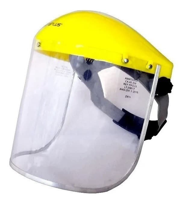 Protetor Facial Proteplus Com Catraca Para Roçadeira Esmeril