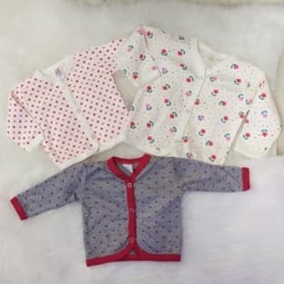 Casaquinho Estampado para bebê Menina