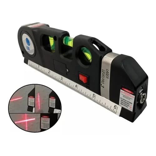 Nível Laser Profissional Trena Level Pro3 Estágios Nivelador 3/4 bolhas de nivel