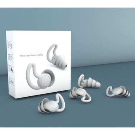 Tampão De Ouvido Protetor Abafador Auditivo Auricular Dormir  2 camadas