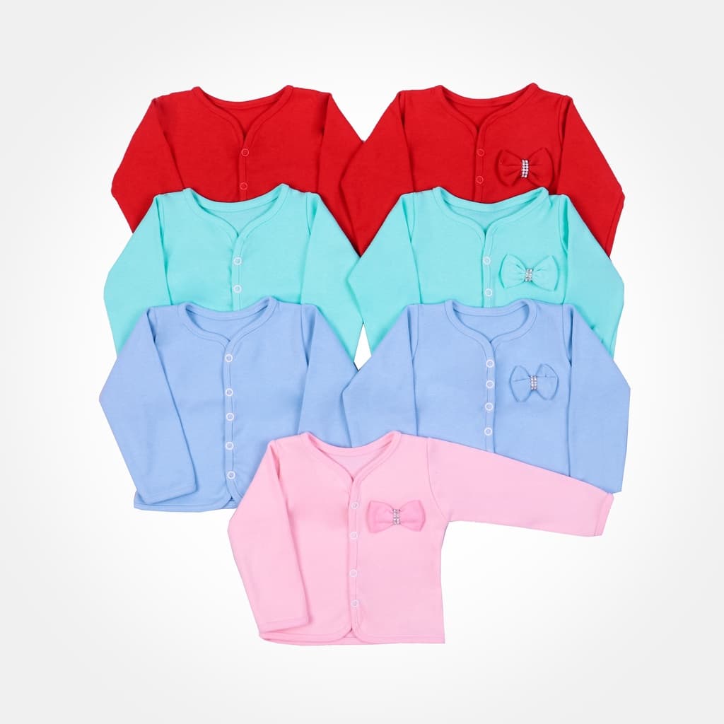 Casaquinho Bebê Menino e Menina Meia Estação Algodão Abertura de Botões Fácil de Vestir Confortável