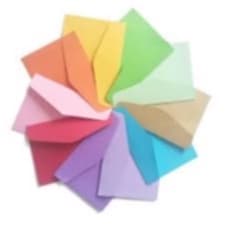 Envelope Colorido Para Convite Com 50 Unidades 7,5x11cm