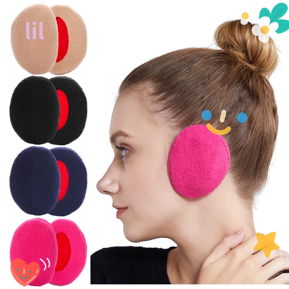 LIL Protetor De Orelha Macia À Prova De Vento De Lã Macio Proteção Sem Fio De Inverno Aquecedores De Orelhas