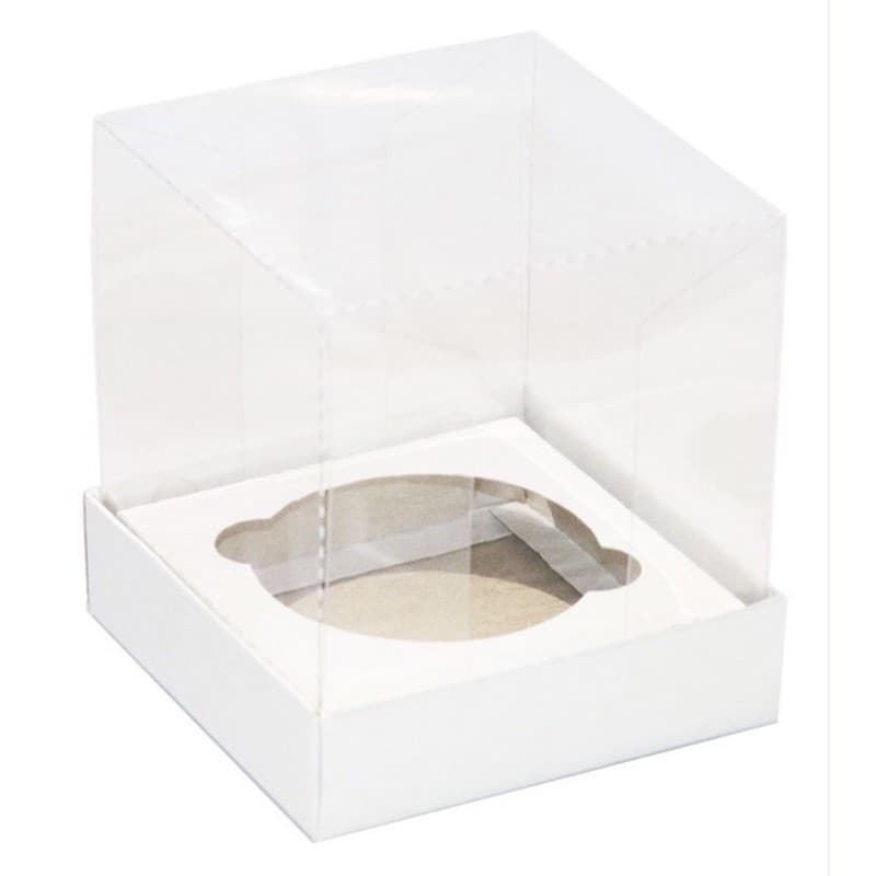 40 Caixas Para 1 Cupcake Mini Bolo Branca 10x10x10 ( IDEIA )
