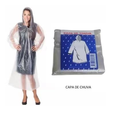 KIS 2 Capa De Chuva Vivaplas Plástico Transparente