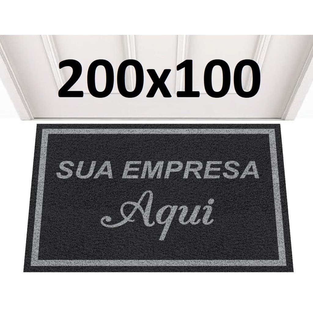 Tapete Capacho Personalizado 200x100 Empresa + Frete Grátis