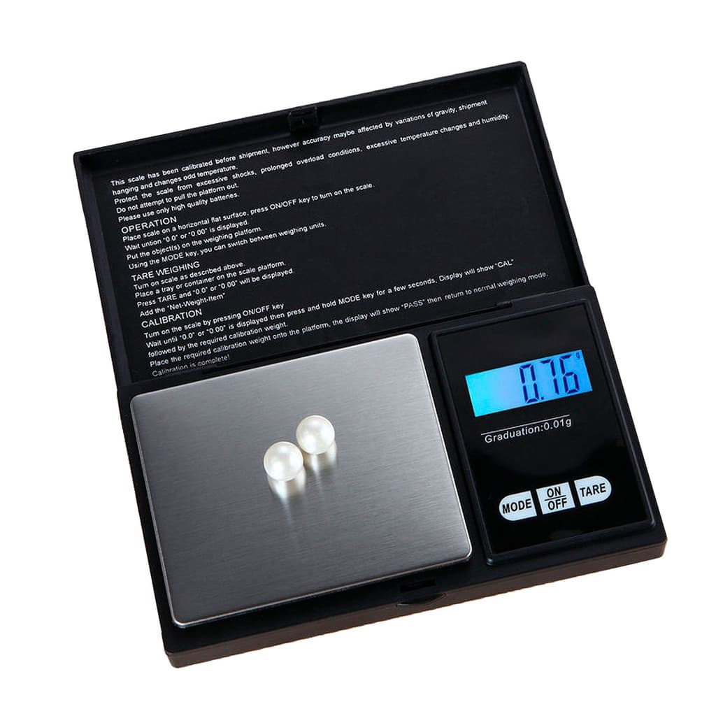 Mini Balança Digital Profissional de Bolso Alta Precisão 0,01g - 500g