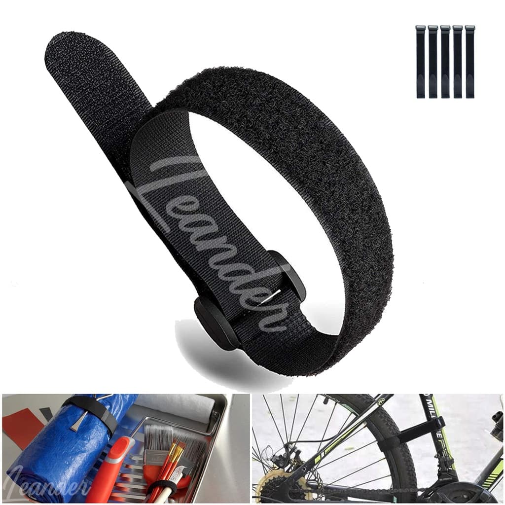 Kit 5pç Suporte Cinta Velcro Amarração Bomba Bike Ciclismo