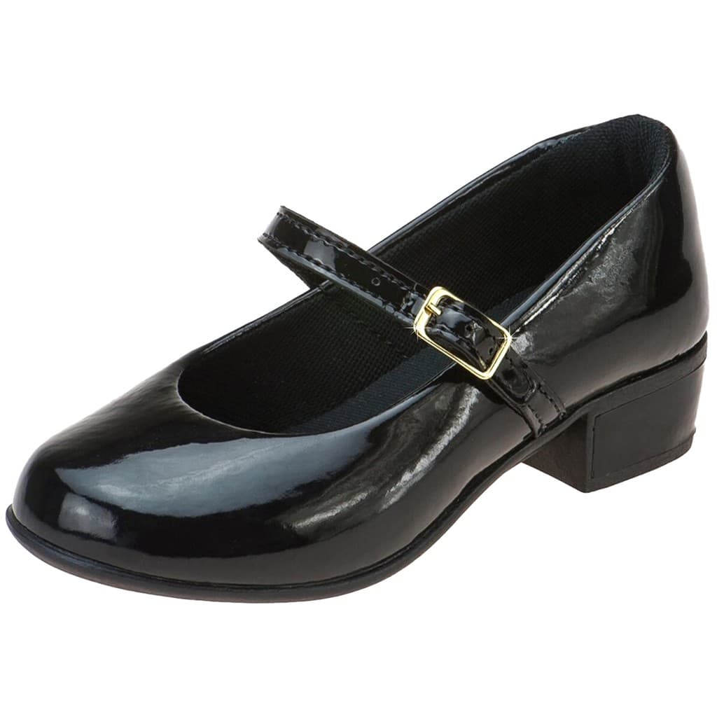 Sapatilha Feminina Infantil Retrô Com Salto Saltinho Menina Boneca Vintage