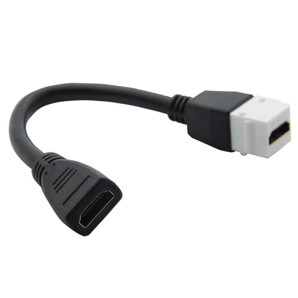 Adaptador HDMI Fêmea x Fêmea padrão Keystone com rabicho 02 unidades
