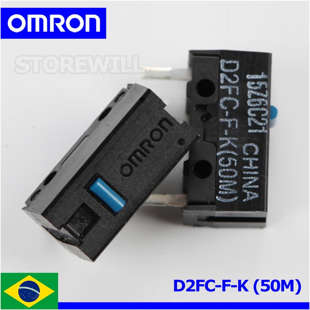 Micro Switch D2FC-F-K(50m) Omron Razer Logitech Reparo Consertar Duplo Clique
