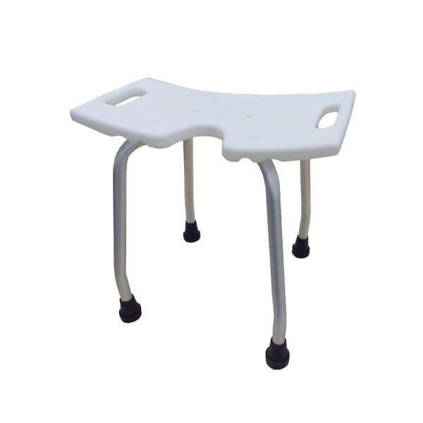 Banco Ortopédico de Alumínio Para Banho sem Encosto Abertura frontal Alo