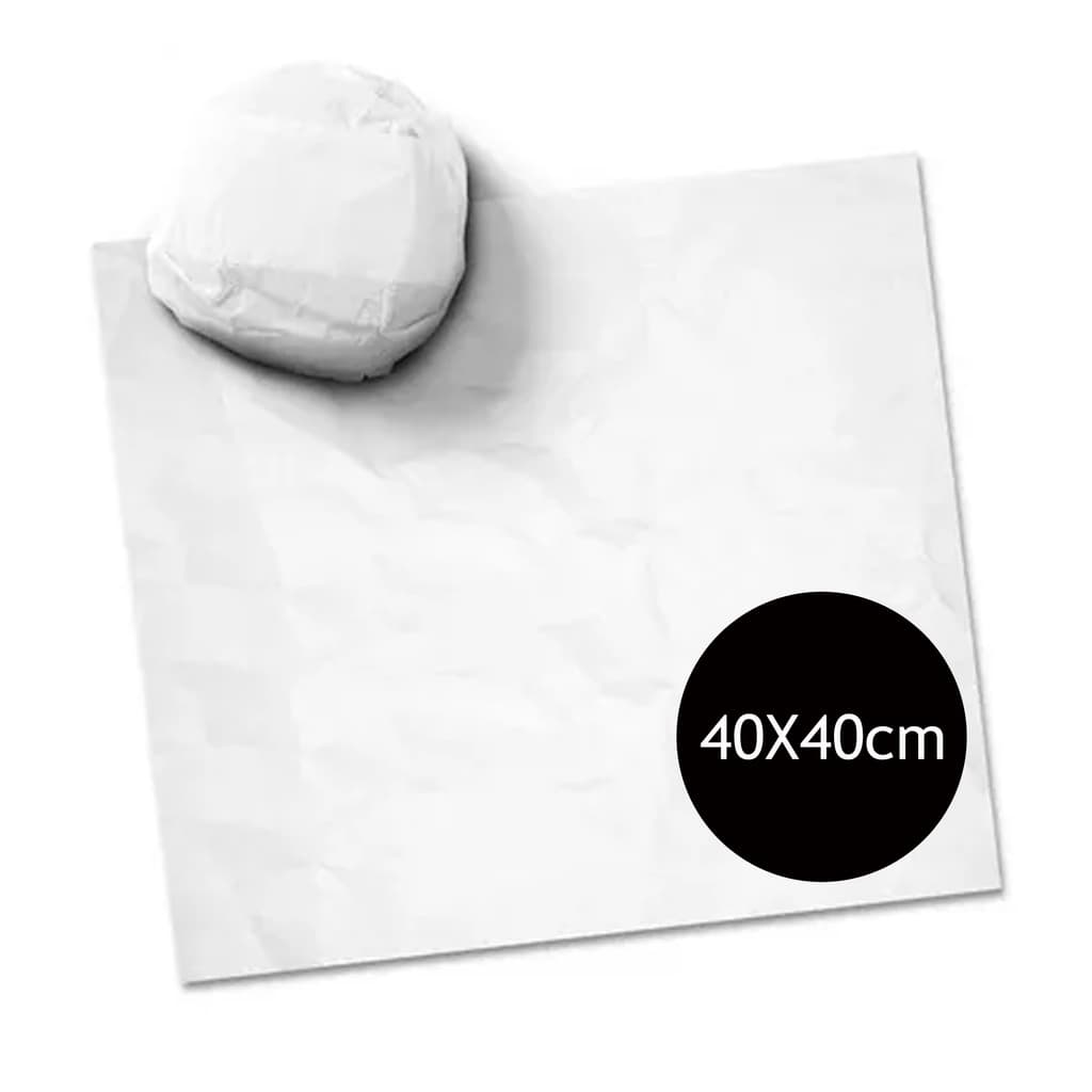 Papel Acoplado Liso 40X40 Barreira Lanches Alimentos c 100