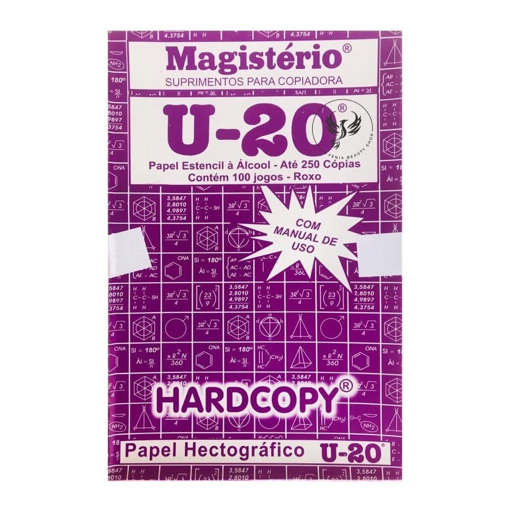 Papel Hectográfico Decalque Transfer Roxo U20 Tatuagem Tattoo