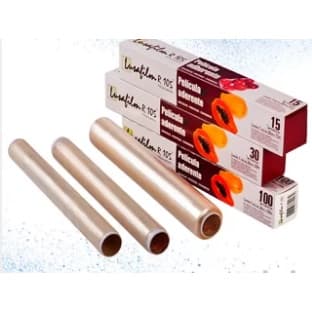 Rolo Bobina Filme PVC 28cm X 15m/30m/100m