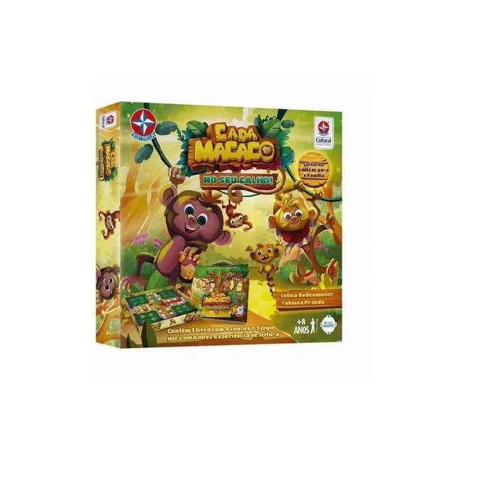 Livro Jogo Cada Macaco No Seu Galho - Estrela - ORIGINAL