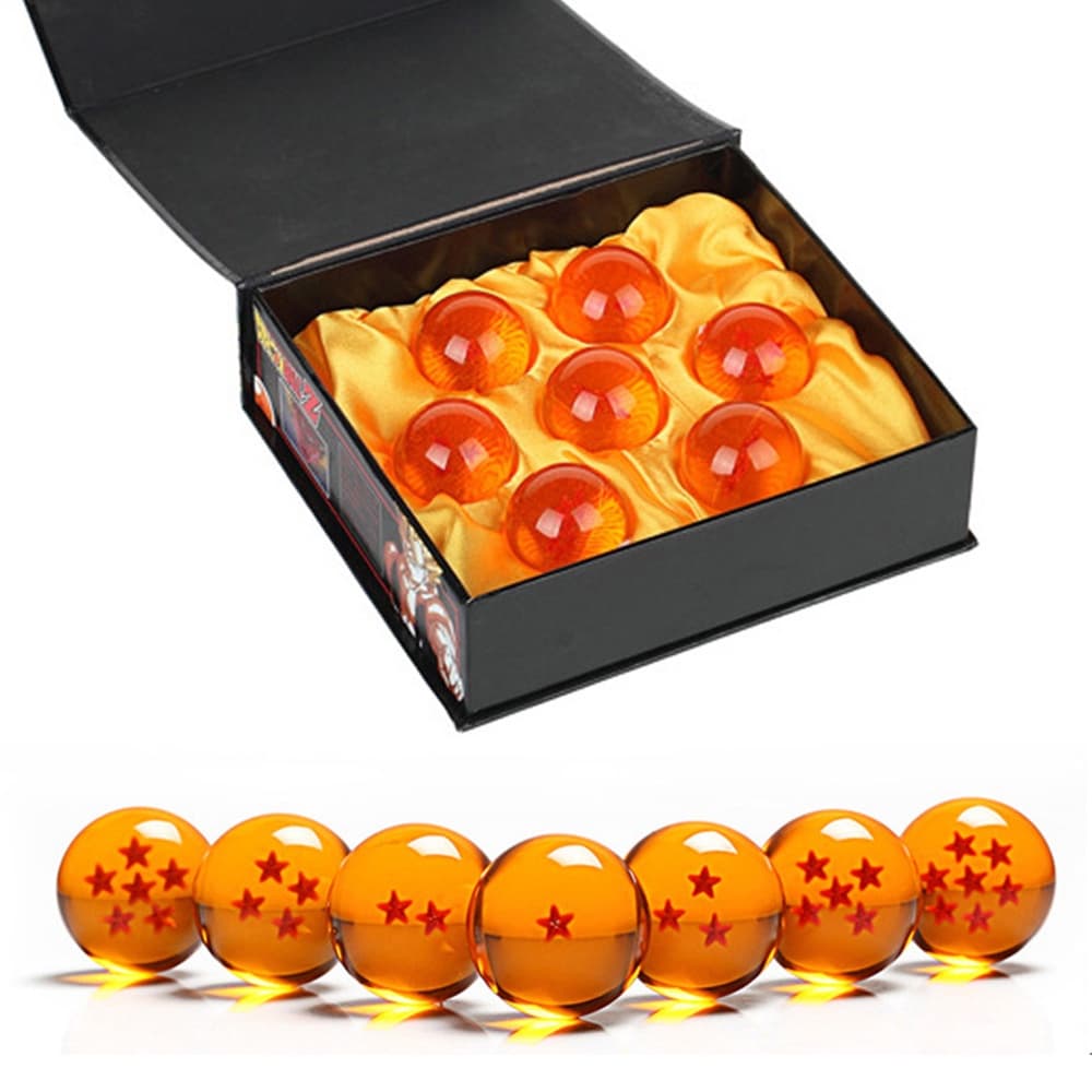 [Presente Requintado] 3,5/4,3 Cm Bola De Dragão 1-7 Estrela Anime Dragon Ball Esfera Modelo Amarelo E Azul