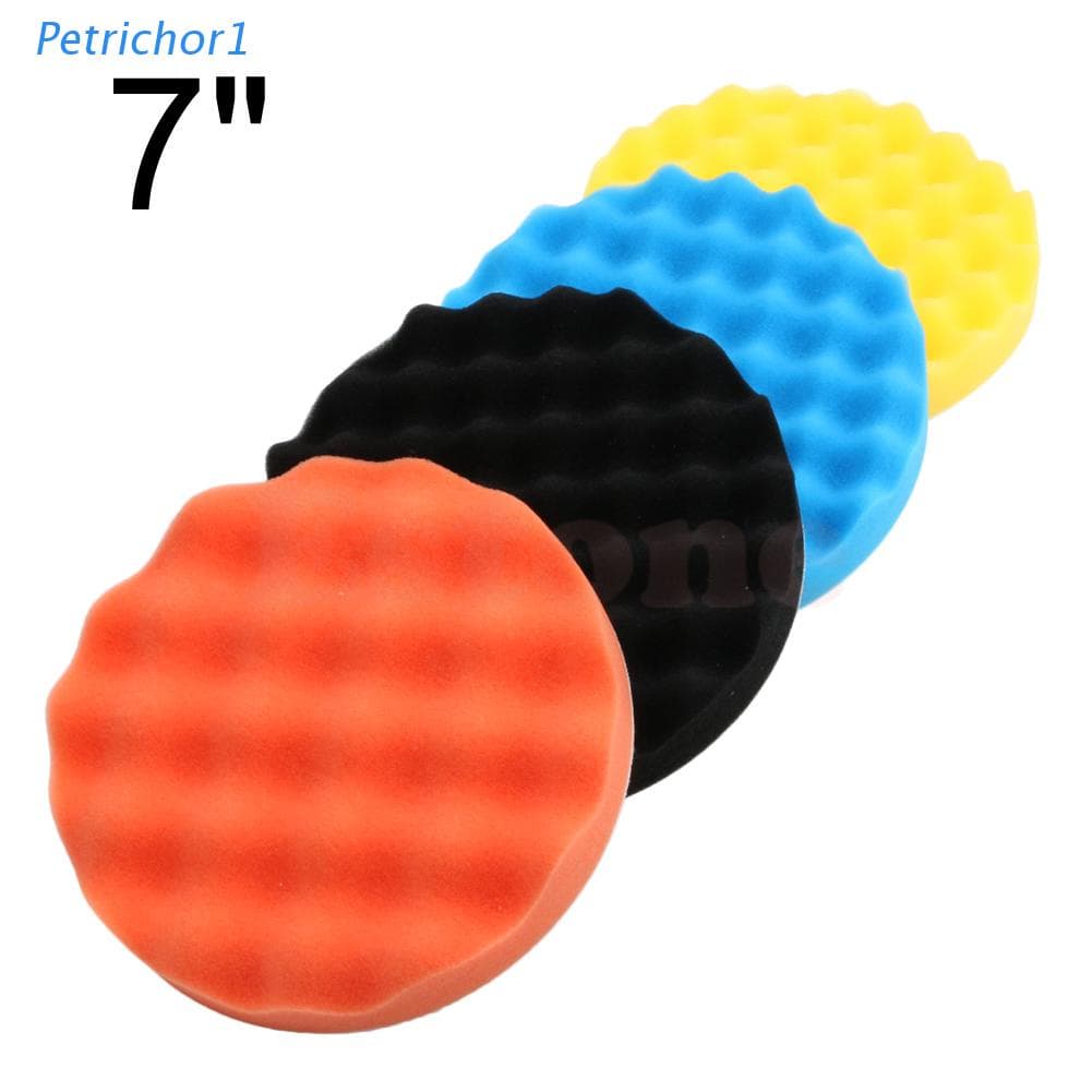 Petr 4pçs Esponjas Polimento Para Polidor Carros 7 Polegadas