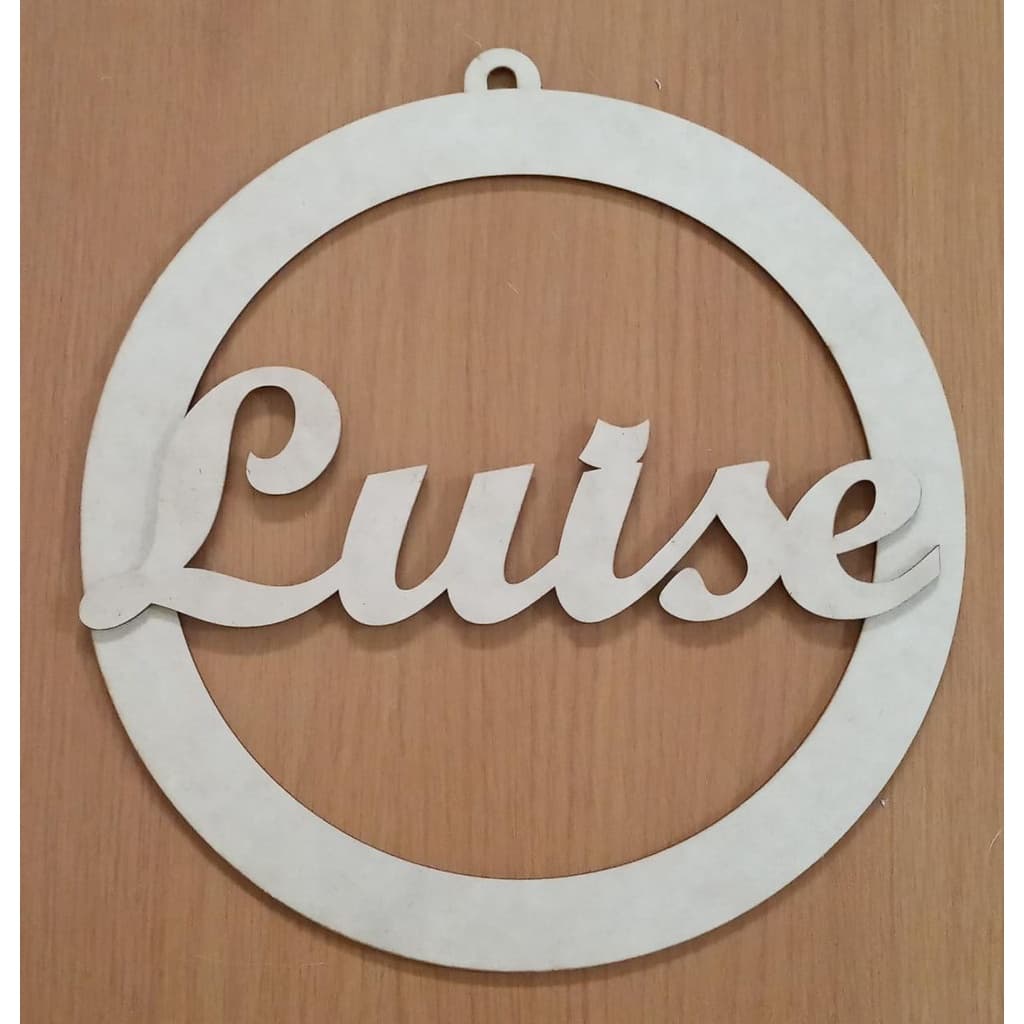 Guirlanda porta maternidade mdf cru